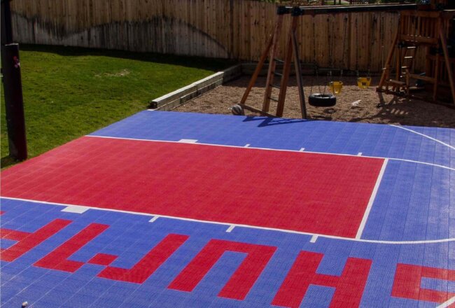 Personalized basketball sports courts